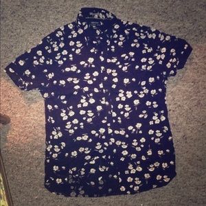 Denim & Flower Slim fit floral short sleeve